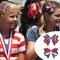 4th of July Patriotic Hair Bows Alligator Clips, 2Pcs Independence Day Glitter Hair Bow Clips Sparkly Red White Blue Sequin Hair Barrettes Hair Accessories for Women Memorial Day Party Decor